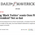 Young ‘Black Twitter’ wants Oom Piet for president? Not so fast