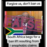 FALSE: This video doesn’t show President Ramaphosa urging countries to lift travel bans on South Africa over xenophobia
