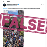 FALSE: This video isn’t of Kenyans demonstrating against xenophobia